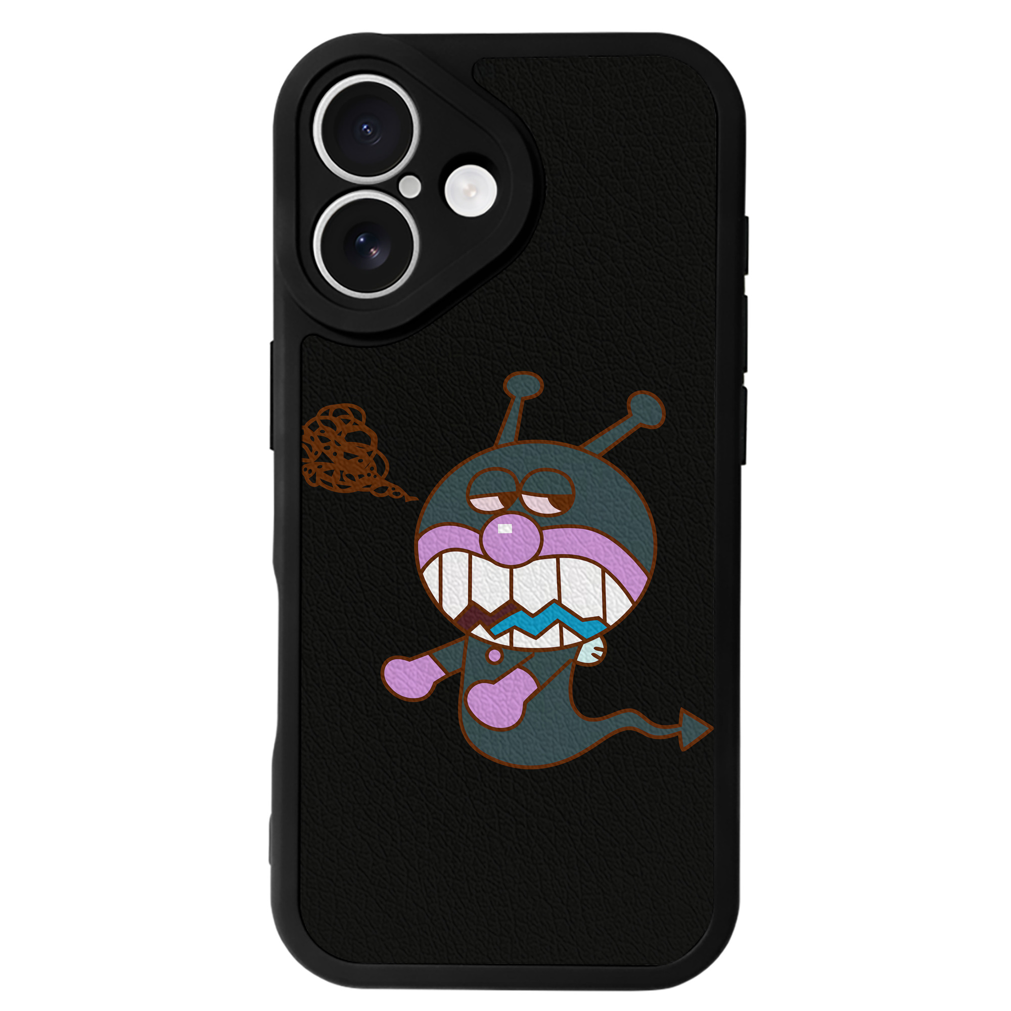 （画像用） アンパンマン Anpanman 【iPhone 16シリーズ対応】シリコンスマホケース（レザー調） 材質：シリコン